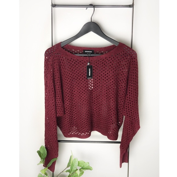 Open Knit Sweater Express NWT S - Picture 2 of 8